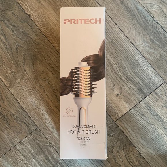 NEW PRITECH DUAL VOLTAGE 1000W CERAMIC IONIC HOT AIR BRUSH - 4 IN 1 STYLER - Picture 8 of 11